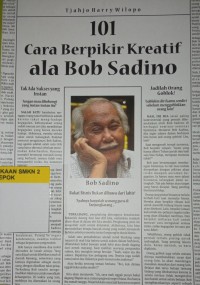 Image of 101 Cara Berfikir Kreatif Ala Bob Sadino